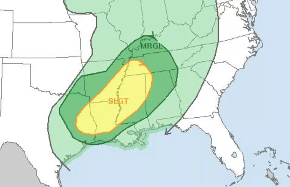 Severe Storms Possible in Acadiana This Afternoon and Evening