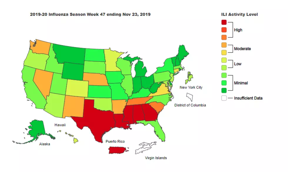 Flu Activity Remains High in Louisiana