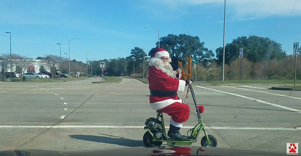 Seen Santa Claus Rollin Around Lafayette On a Moped?