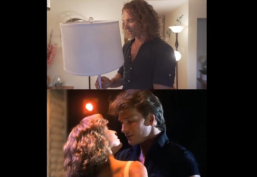 Man Perfectly Recreates &#8216;Dirty Dancing&#8217; Finale With a Lamp While Quarantined [Video]