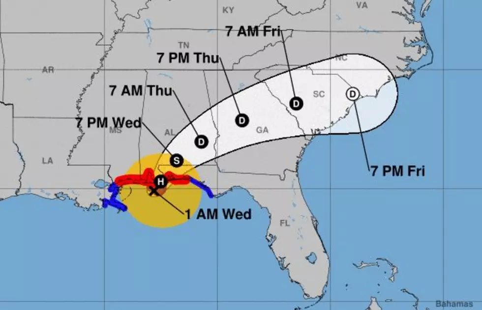 Hurricane Sally Moving Onshore Along Alabama Gulf Coast