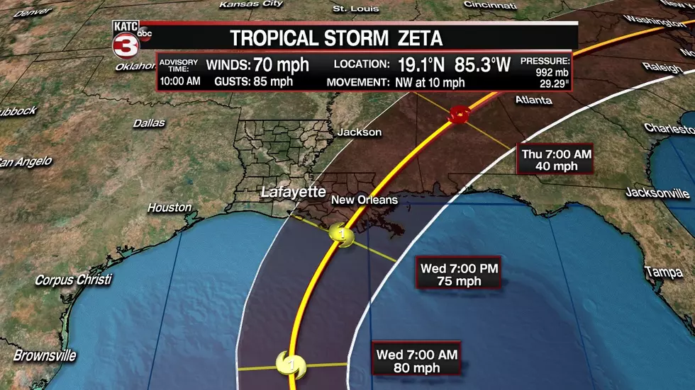 Zeta Nearing Hurricane Strength in Latest Advisory