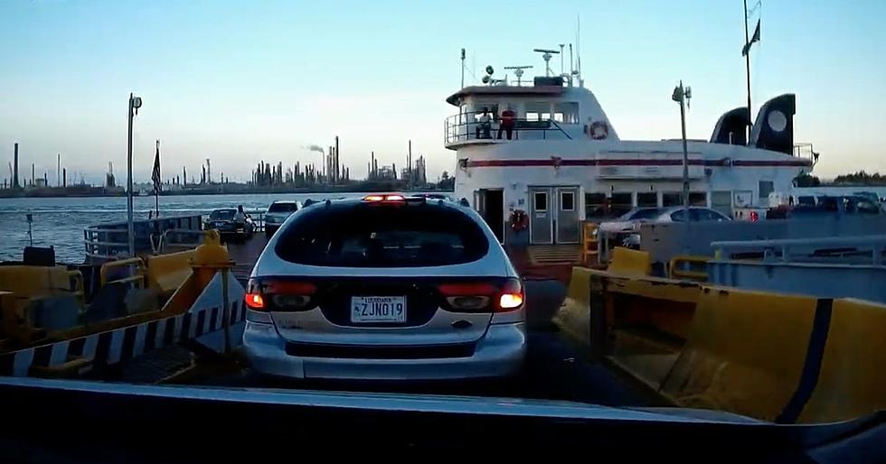 Chalmette Ferry Breaks Free, Heading Down Mississippi River