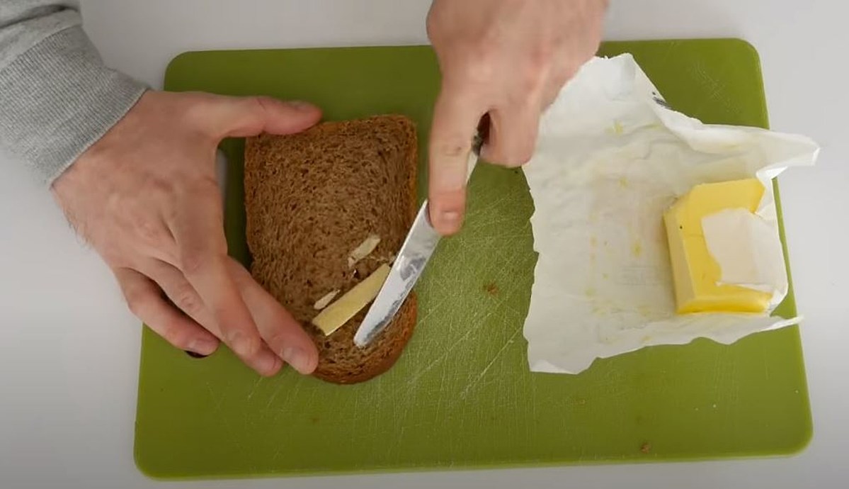 Use a cheese grater on cold butter