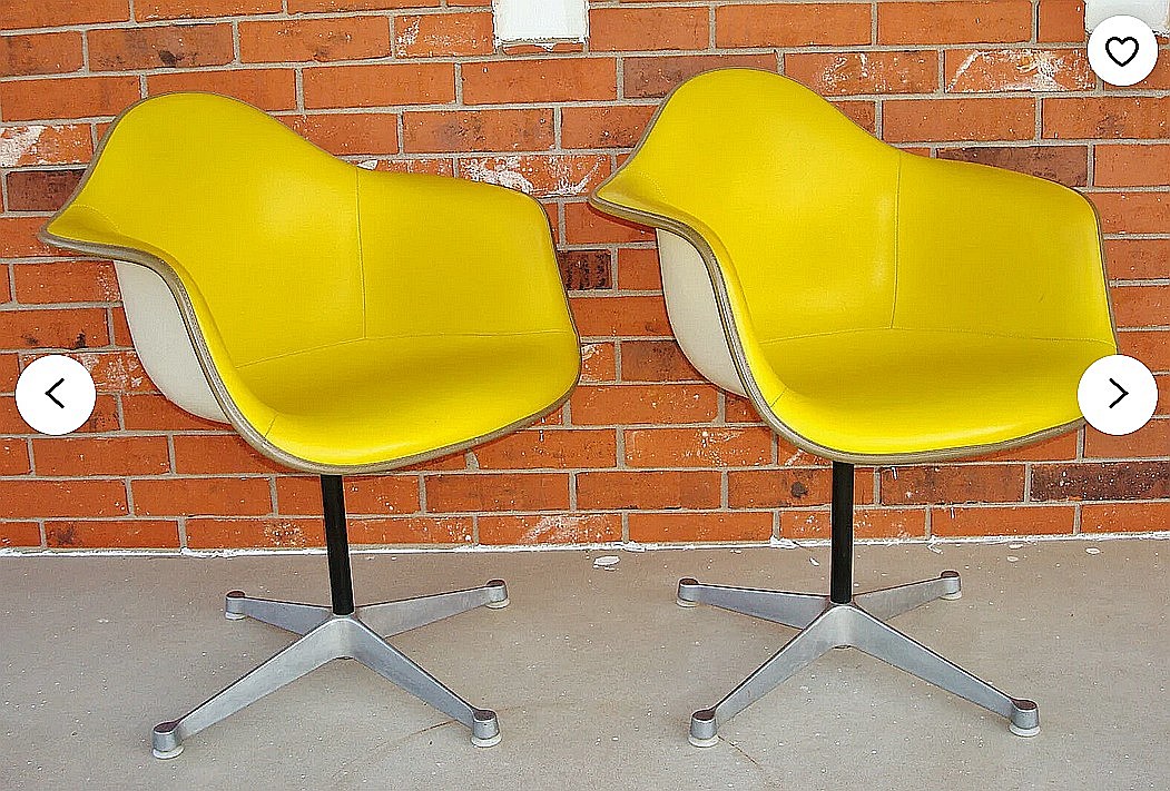 Old Eames Herman Miller Fiberglass Chairs are Worth a Fortune