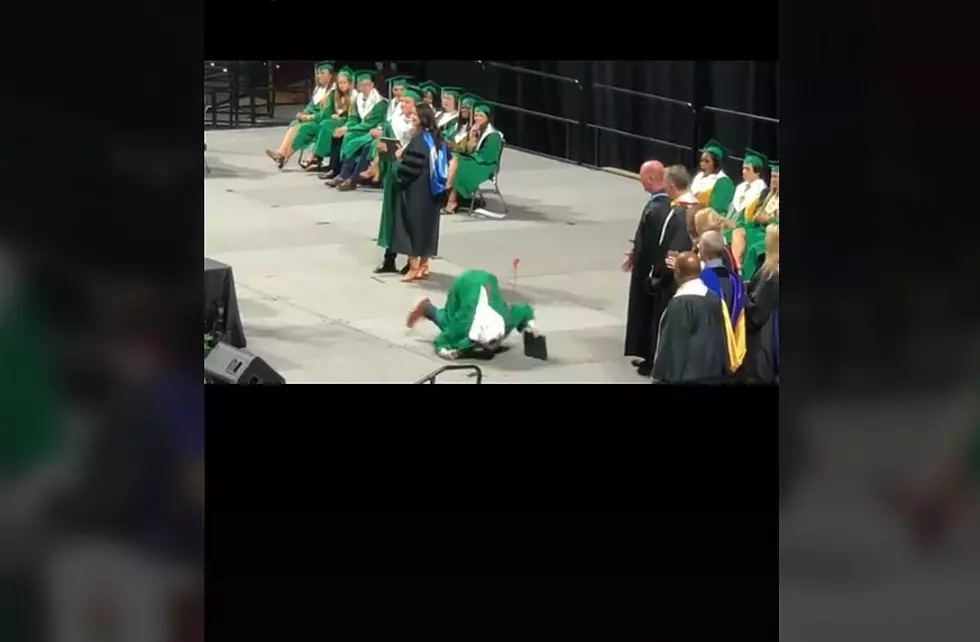 Lafayette High Student Back Flips at Graduation&#8230;Almost [Video]