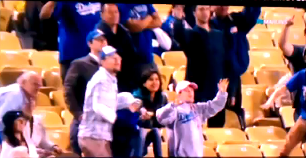 Dad Drops Daughter In Failed Attempt To Catch Foul Ball [VIDEO]