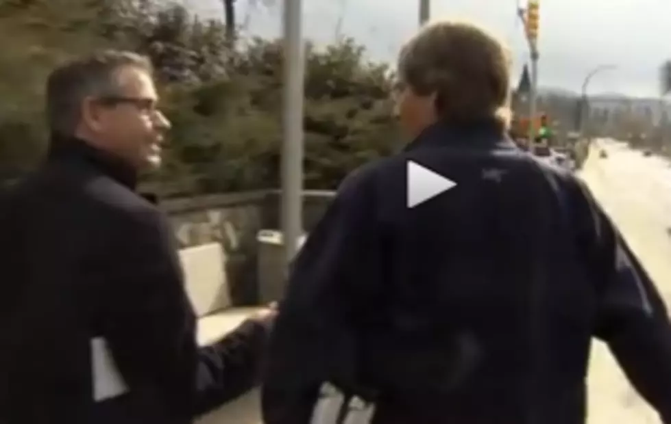 A Canadian Reporter Walks Into Street Pole [VIDEO]