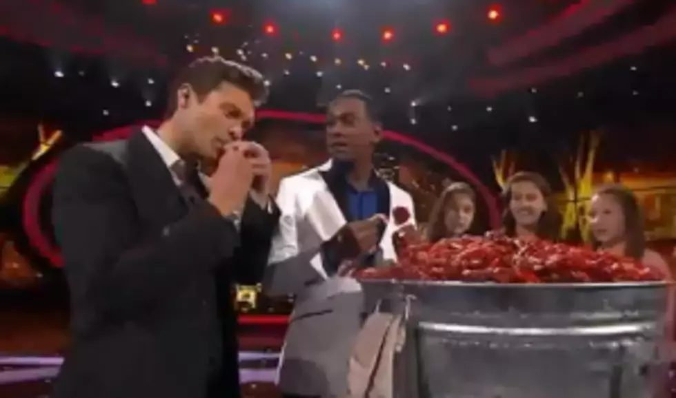 American Idol Contestant Joshua Ledet Teaches Ryan Seacrest How To Eat Boiled Crawfish [VIDEO]