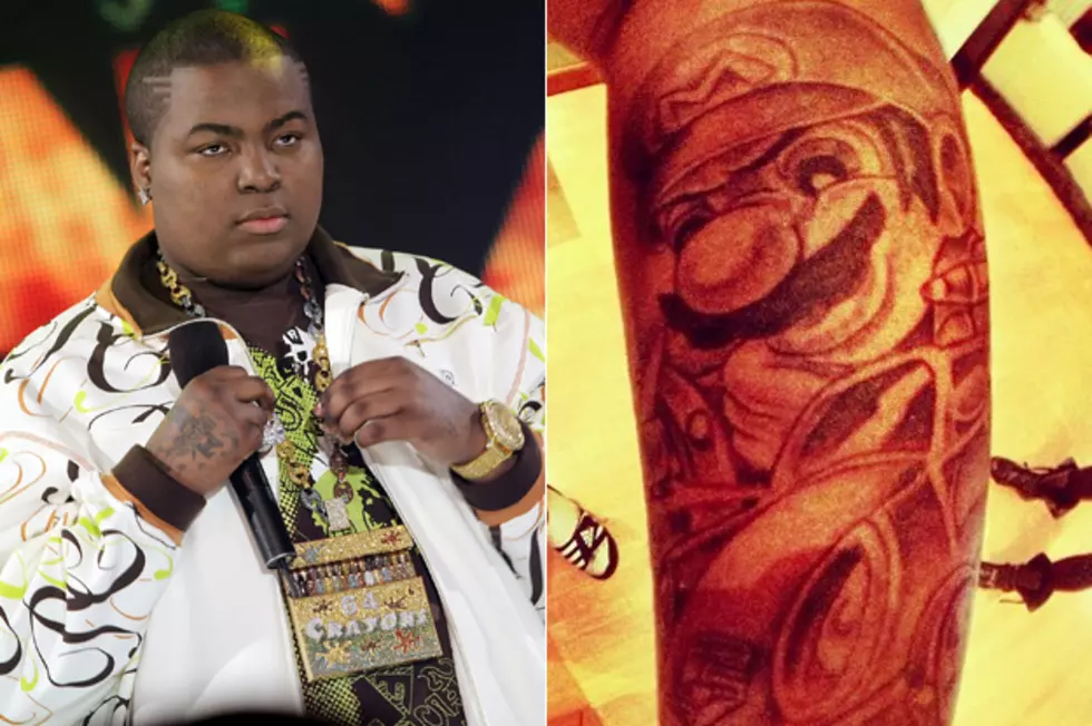 Sean Kingston Gets ‘Mario Kart’ Tattoo