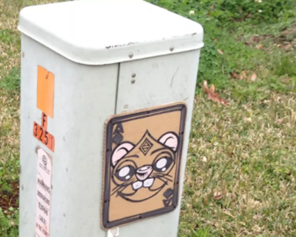 A &#8216;Mystery Artist&#8217; Is Stamping His or Her Work On Property Along Johnston St.