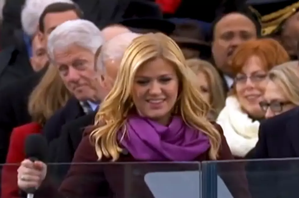 Bill Clinton Caught Staring