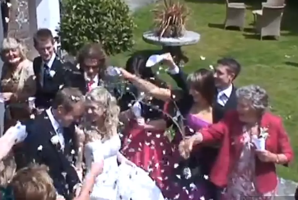 Grandma Throws Champagne On Bride Rather Than Confetti [VIDEO]