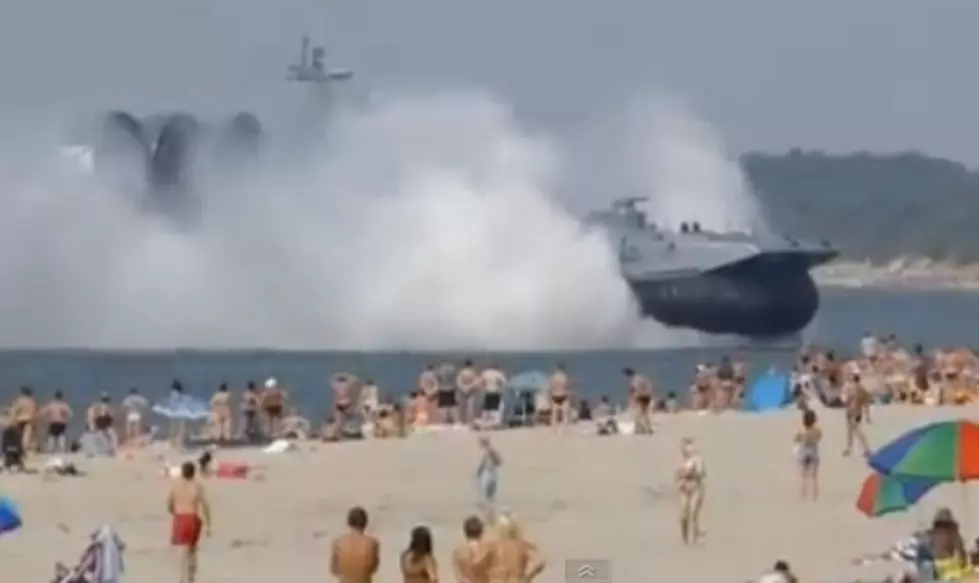 Watch This Massive Russian Military Hovercraft Land On A Beach [VIDEO]
