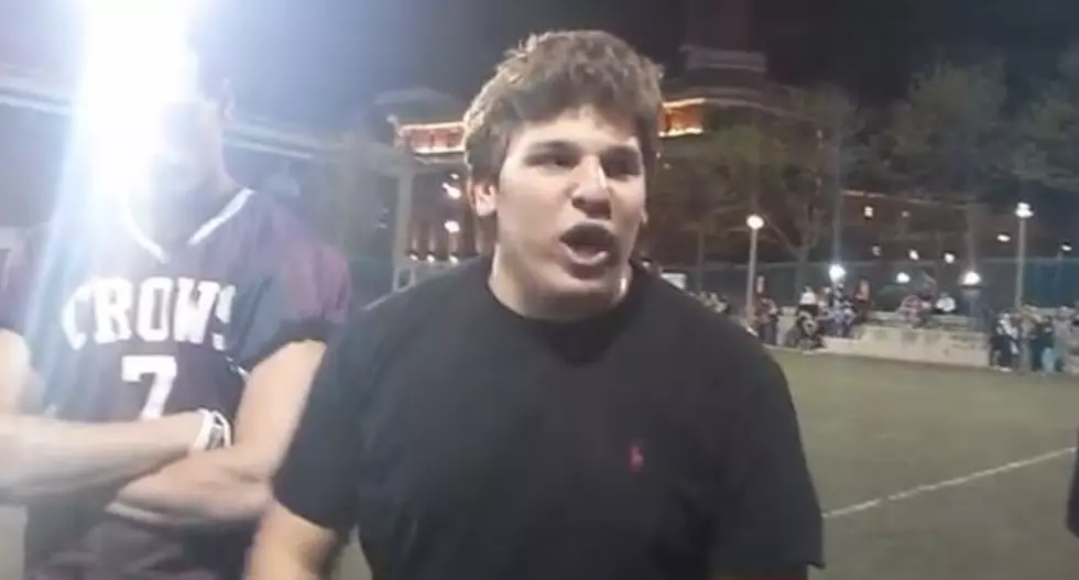 Frat Guy Is Way Too Serious About Flag Football Pregame Speech [VIDEO]