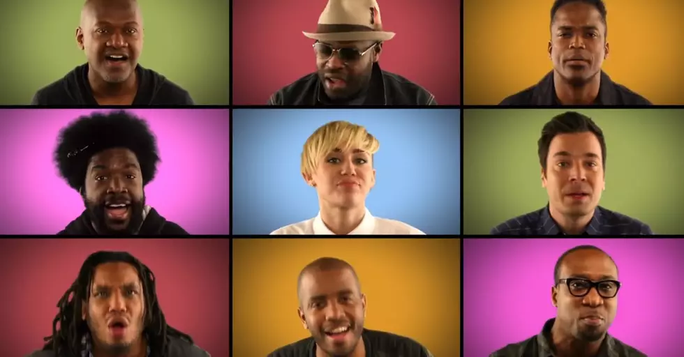 Miley Cyrus, Jimmy Fallon + The Roots Perform ‘We Can’t Stop’ A Capella [VIDEO]
