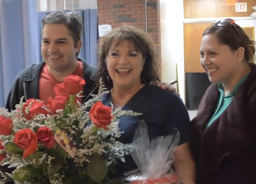 HOT 107.9 Delivers Roses and Chocolates To Single Moms On Valentine’s Day [VIDEO]