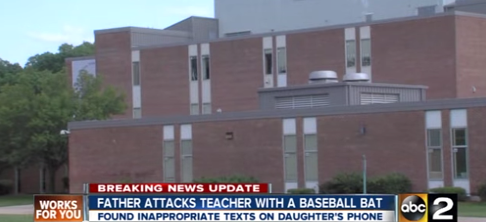 Dad Hits Teacher With Baseball Bat After Inappropriate Texts Sent To Daughter [VIDEO]