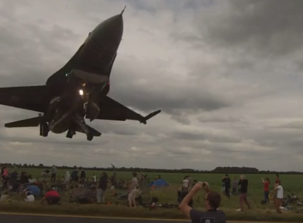 A Turkish F16 Jet Comes Dangerously Close To Spectators At Airshow [VIDEO]