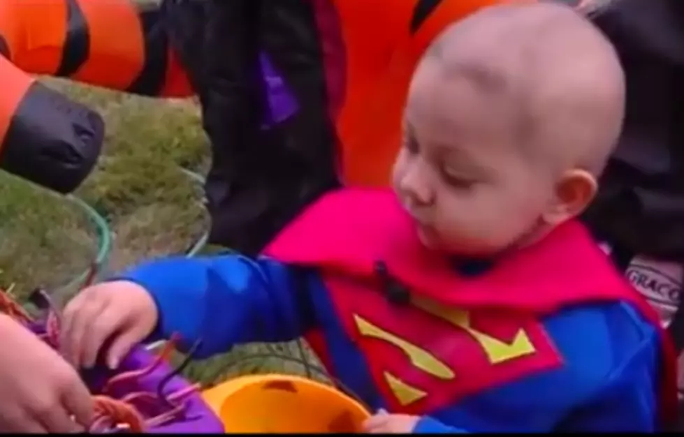 Town In Utah Celebrates Halloween Early For Little Boy Battling Leukemia [VIDEO]