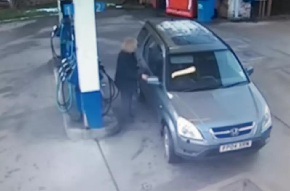 Woman Has Trouble Parking At Gas Pump [VIDEO]