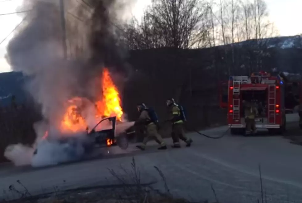 Firefighters Extinguishing A Car Fire Learn Parking Brakes Aren’t On [VIDEO]