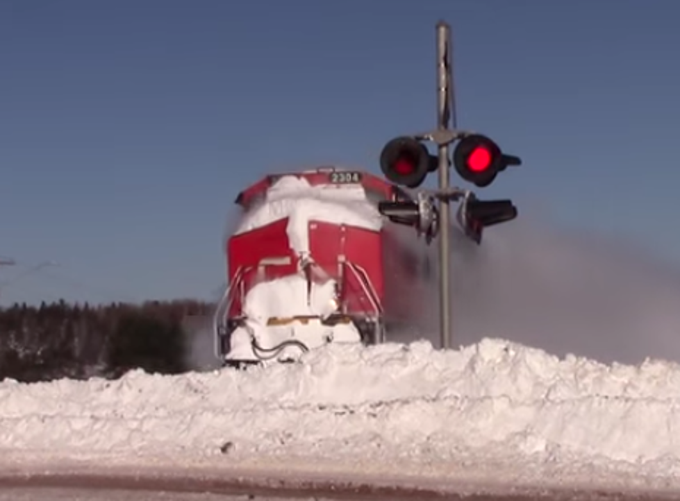 Watch A Train Blast Through A Wall of Snow [VIDEO]