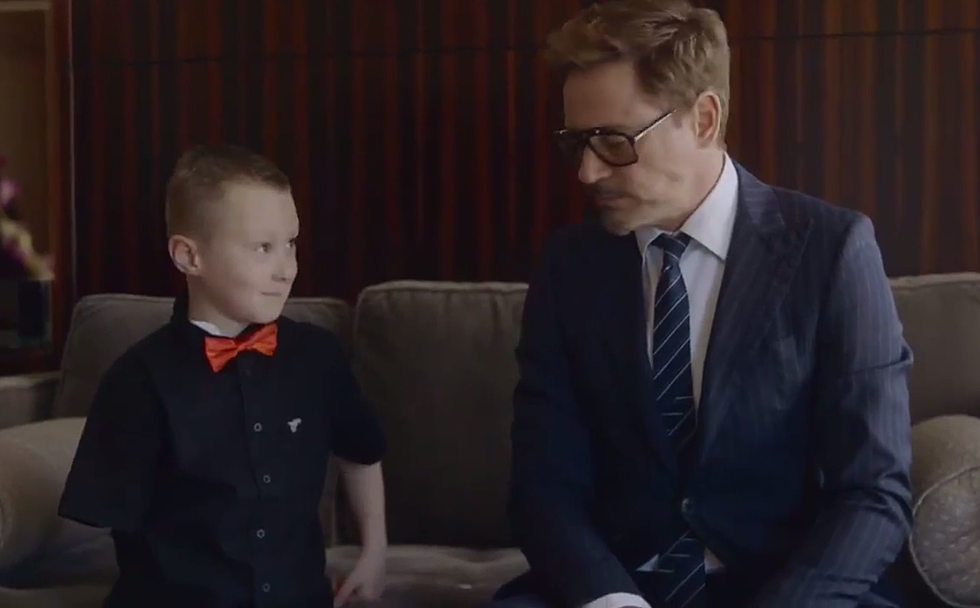 Robert Downey Jr. Gives Bionic Iron Man Arm To Kid Born With Partial Limb [VIDEO]