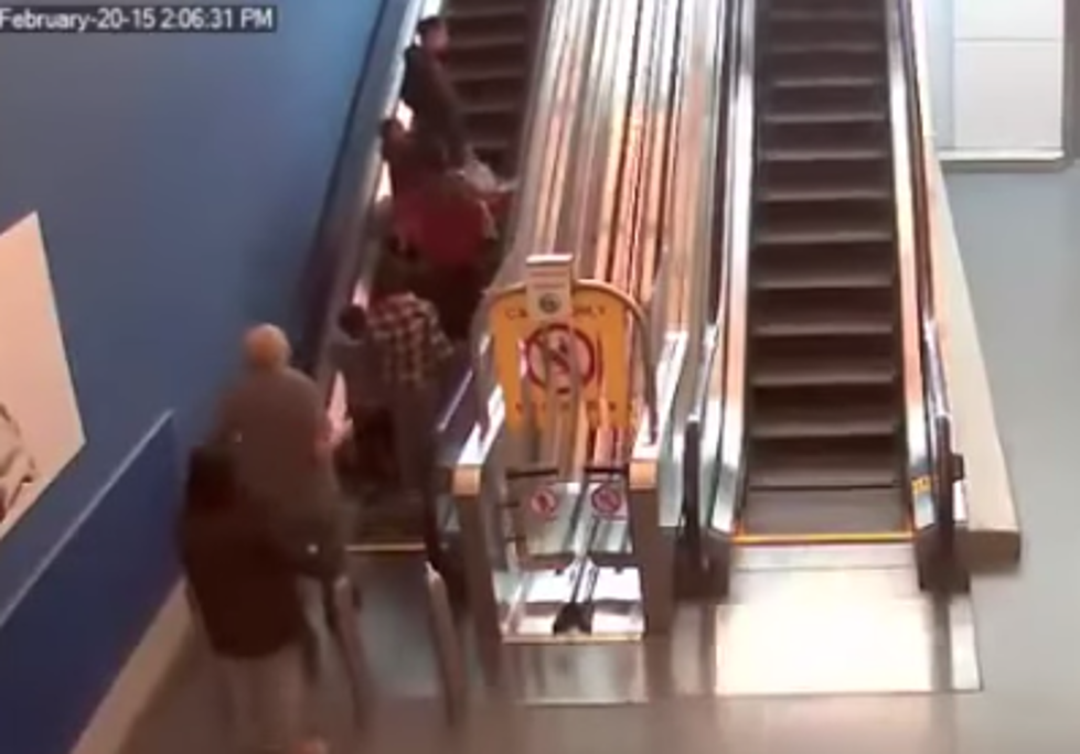 Man Rides Motorcycle Down Escalator As He Eludes Police [VIDEO]