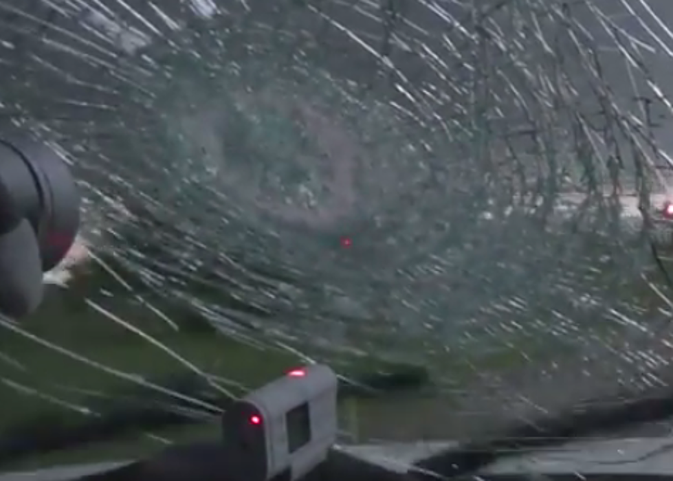 Softball-Sized Hail Smashes A Storm Chaser’s Windshield [VIDEO]