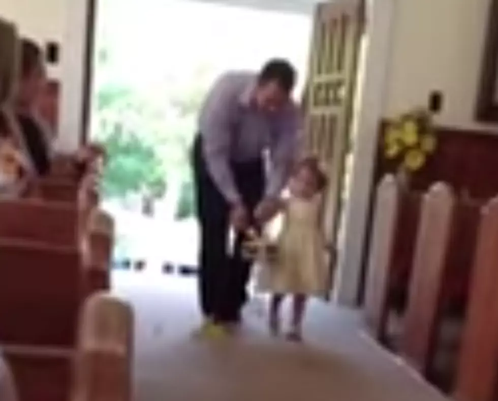 Dad Becomes Flower Girl When Daughter Refuses To Walk In Wedding [VIDEO]