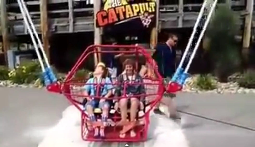 OMG! Dad Jokes About Bungee On Ride Looking Frail Then The Unthinkable Happens [VIDEO]