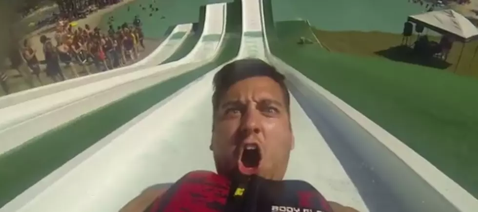 Guy Goes Down Water Slide Backwards And Totally Regrets It At The End [VIDEO]