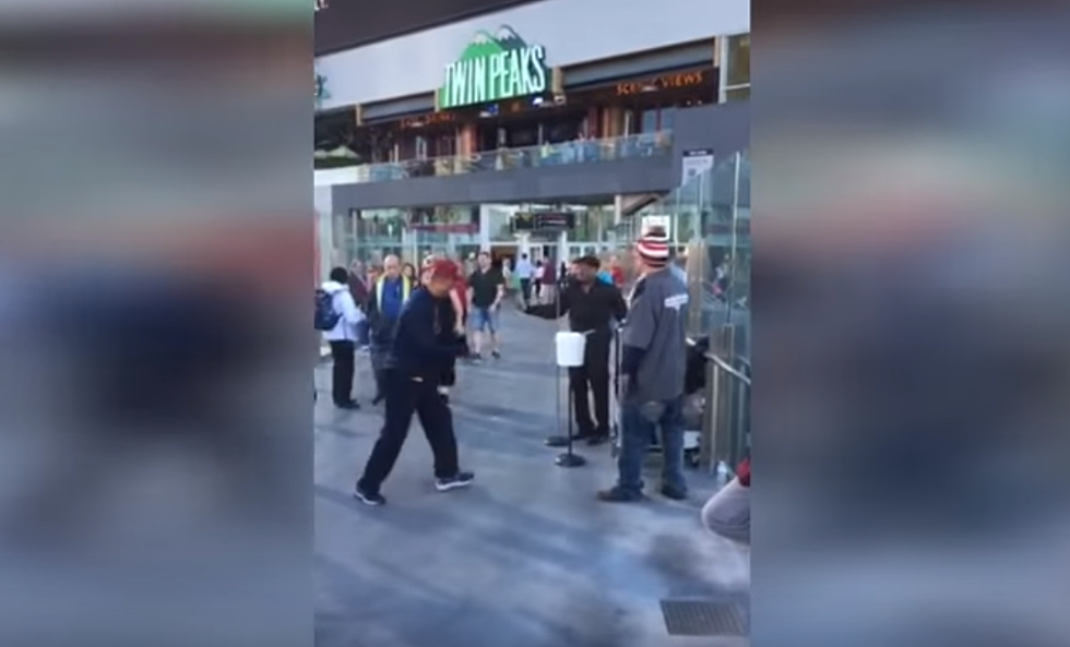 James Brown Impersonator Attacks Bagpipe Player Who Invades His Turf In Vegas [VIDEO]
