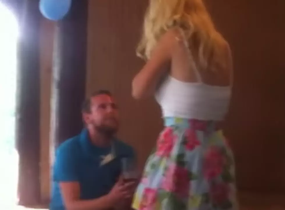 Guy Proposes To Girlfriend, She’s Overcome With Emotion [VIDEO]