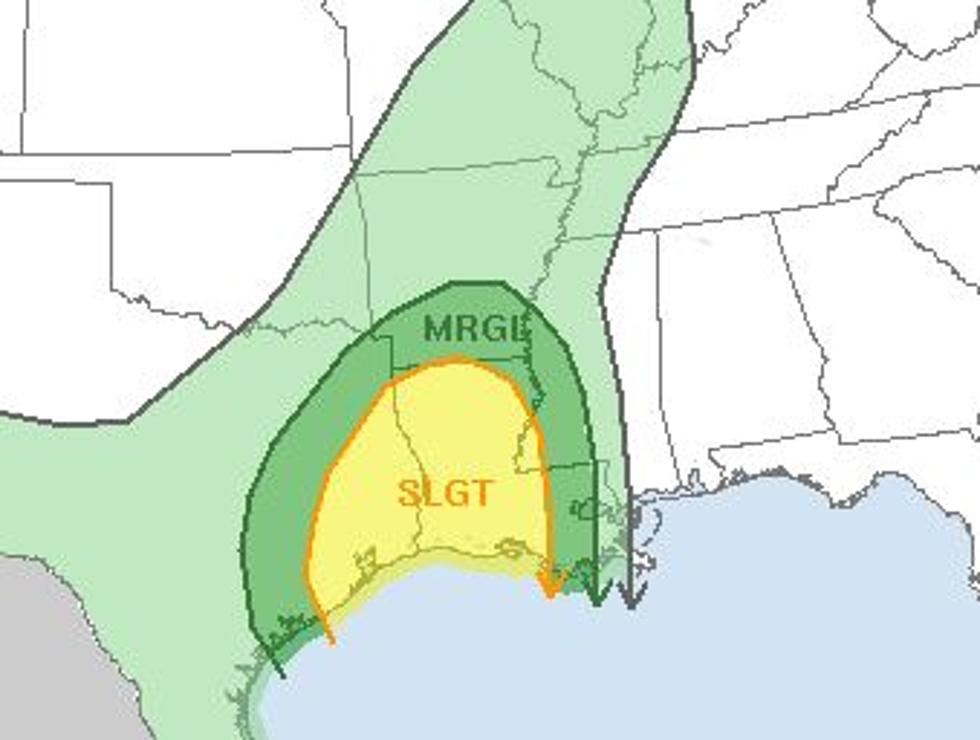 Severe Weather Threat For Much Of Louisiana Today
