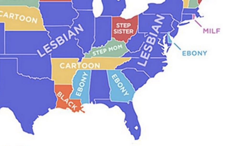 The Most Searched PornHub Terms In The U.S., State-By-State—Louisiana Is Very Unique
