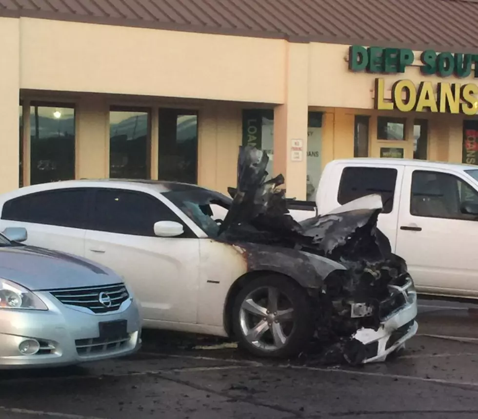 Amateur Video Shows Car On Fire In The Boulevard Shopping Center Parking Lot