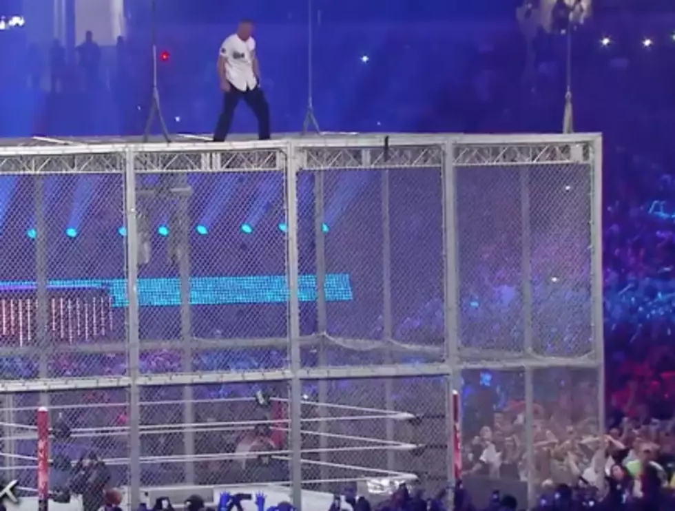 Shane McMahon Jumps From Steel Cage