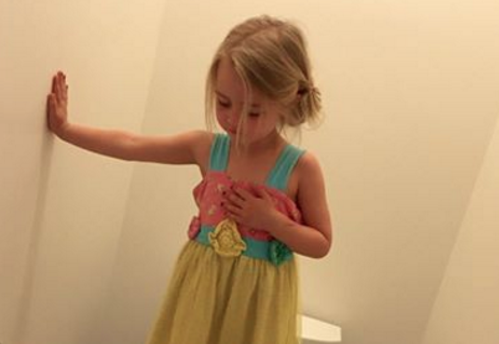 Photo Of Little Girl Standing On Toilet Goes Viral