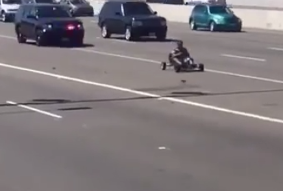 Man Evades Police While On Go-Kart [VIDEO]