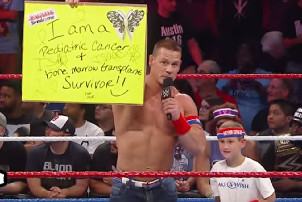 John Cena Brings Young Fan Who Beat Cancer Into Ring [VIDEO]