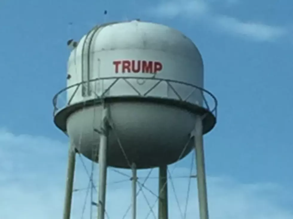 Water System Paints 'Trump' On Water Tower