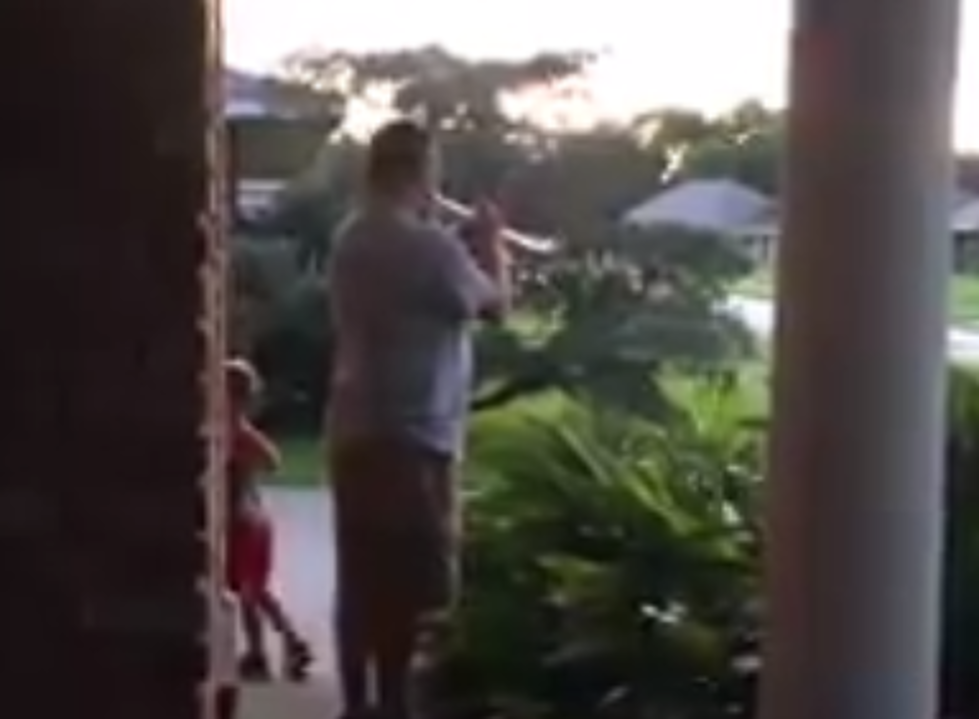 Baton Rouge Band Director Plays Taps From Front Porch [VIDEO]