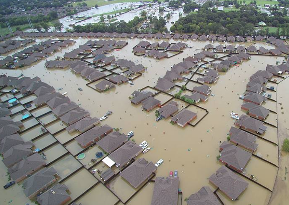 Aerial Photos Shows The Severity Of Flood In Youngsville [PICS]