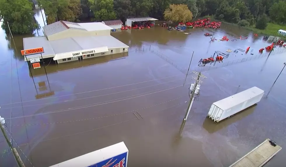 Aerial Drone Footage Shows Flooding In Breaux Bridge [VIDEO]