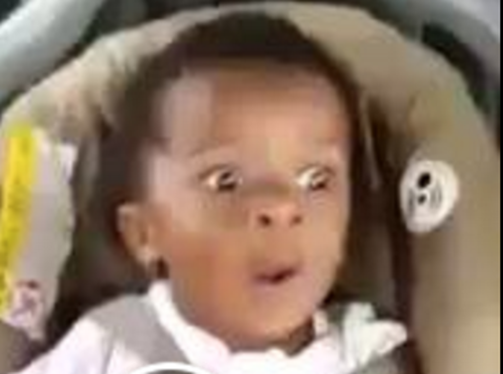 Adorable Baby Singing Gospel From His Car Seat Is Definitely Too Blessed To Be Stressed [VIDEO]