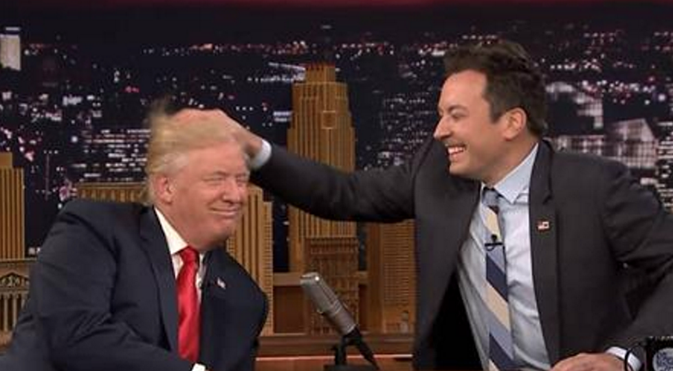 Watch Donald Trump Let Jimmy Fallon Mess Up His Hair [VIDEO]