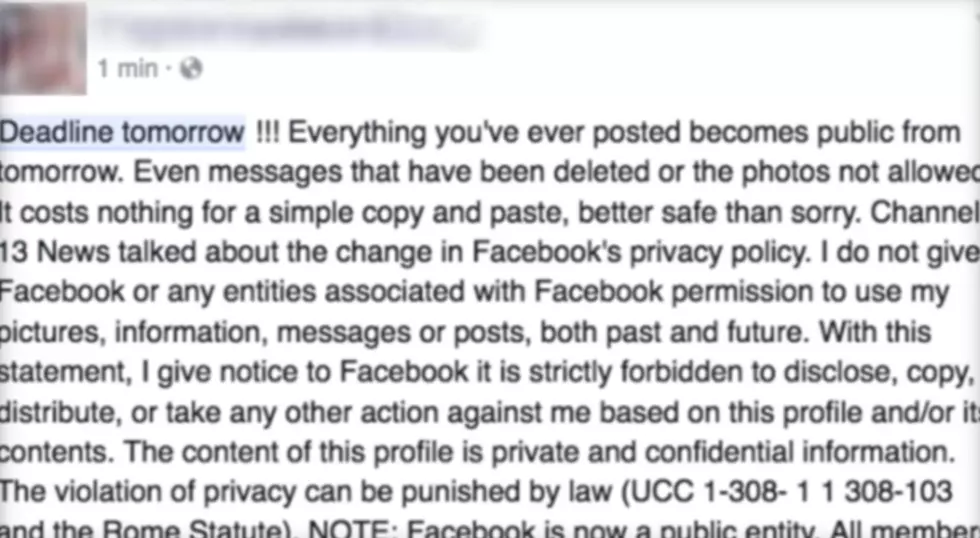 The Viral Facebook Privacy Hoax Is Back And Still Ridiculous As Ever