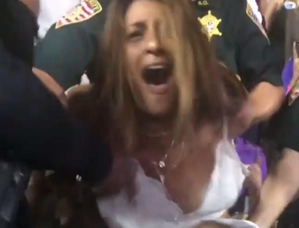 Police Officers Remove Drunk LSU Fan From Student Section [VIDEO]